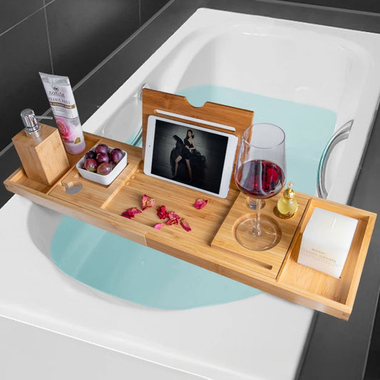 Extendable Bamboo Bathtub